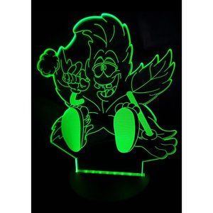 Cannabis Weed  Leaf 3D LED  Sitting Leaf Table Lamp